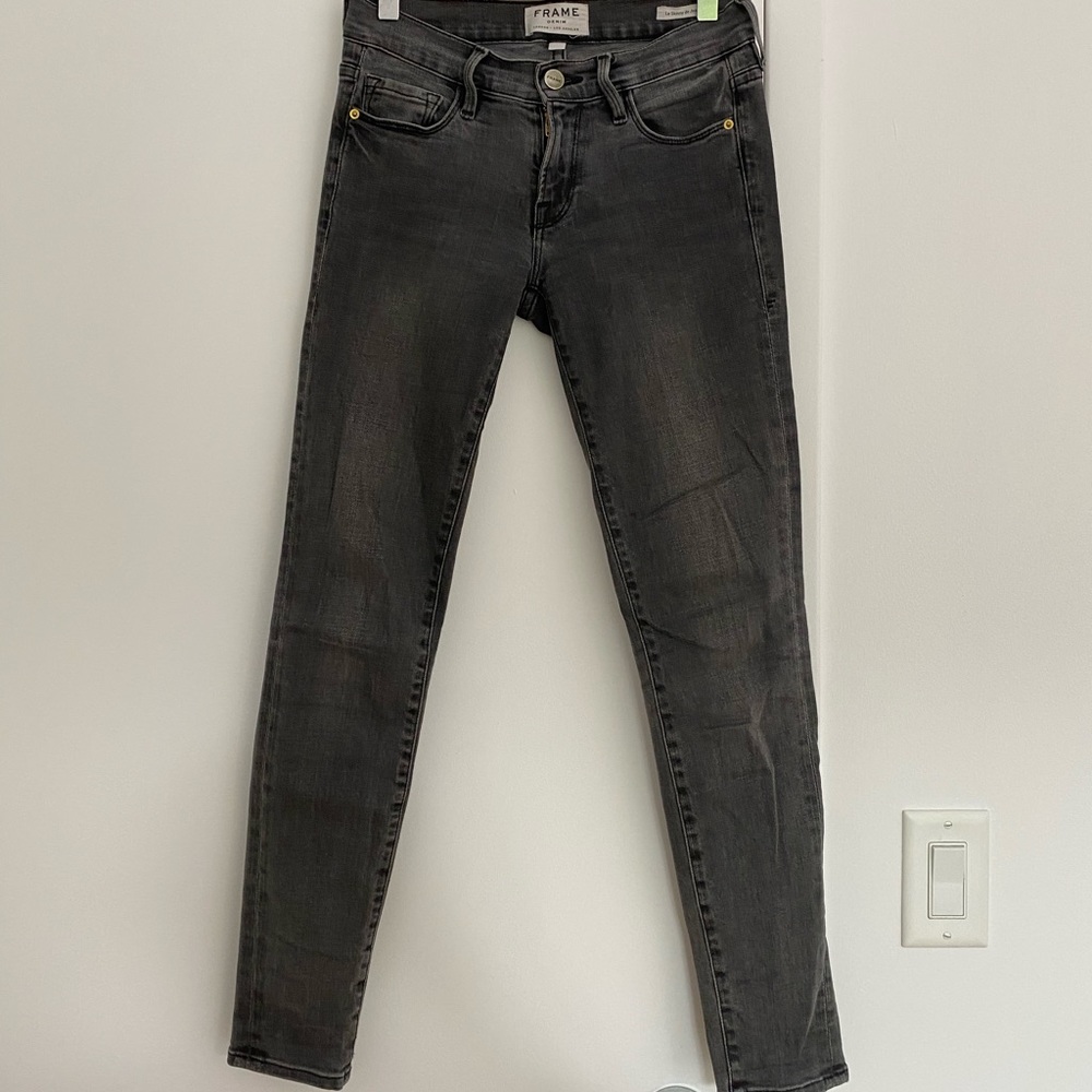 FRAME DENIM Jeans Grey Le Skinny de Jeanne Size 24